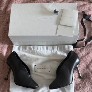 Victoria Beckham Black Leather Heels